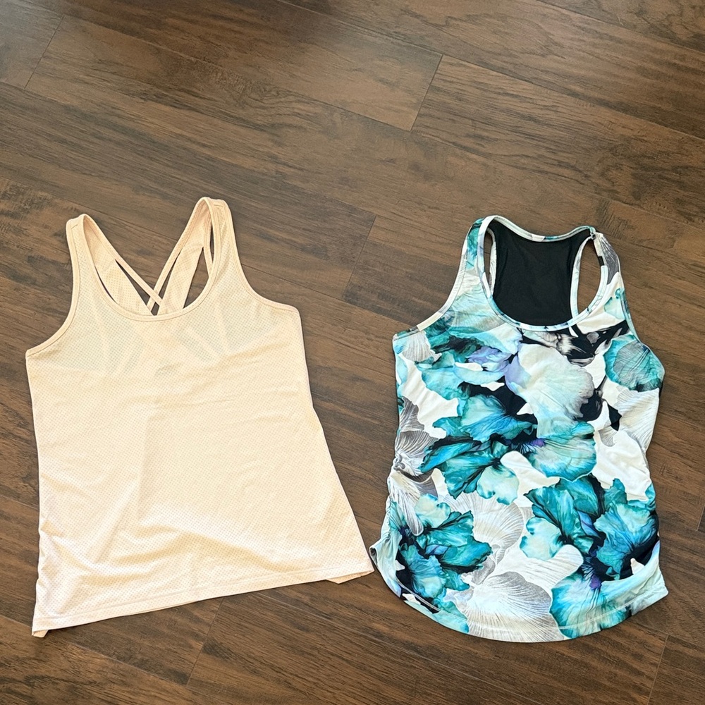 SOLD Calia Racerback Exercise Tank Tops in Size Small; set of 2